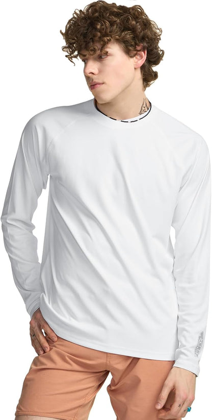 Men'S Rashguard Swim Shirts, UPF 50+ Cool Running Workout Loose-Fit Long Sleeve